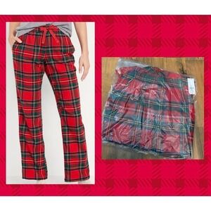 Old Navy Womens Plaid Tartan Sleep Loungepants Pants Soft Flannel Size 2X